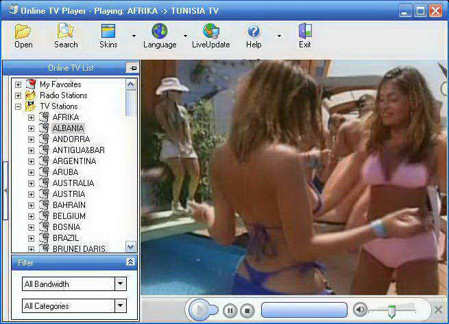 Click to view Online TV Player 5.0 screenshot
